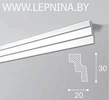 NMC DECOPLINTUS профиль MC экструд. 30х20мм белый 150шт/кор